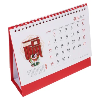 Настольный календарь на 2024 год, небольшой офисный настольный флип, декоративная ежемесячная бумага, отдельно стоящий
