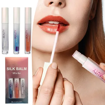 Набор Увлажняющих блесков для губ Alt Makeup с эффектом придания объема и изменения цвета для придания блеска яркости 4 мл X 3шт