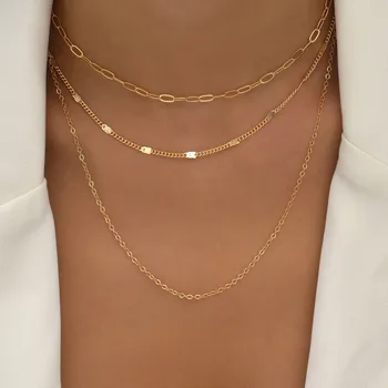 ALYXUY, 1 шт., многослойное ожерелье в стиле минимализма, женские ювелирные аксессуары