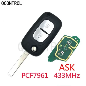 QCONTROL Автомобильный Брелок Дистанционного Управления для Mercedes Benz Smart Auto Control Alarm 433 МГц ID46/PCF7961A с Лезвием VA2